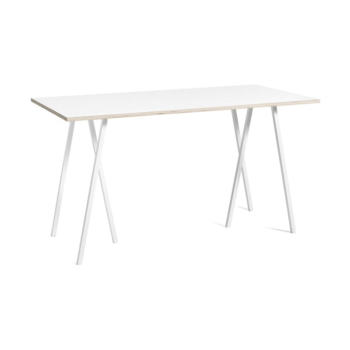 Loop Stand incl. support barbord 87,5x180 cm - White-white laminate-plywood - HAY