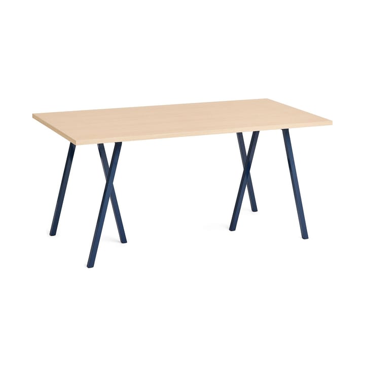 Loop Stand matbord 77,5x160 cm - Deep blue-clear lacq. oak - HAY