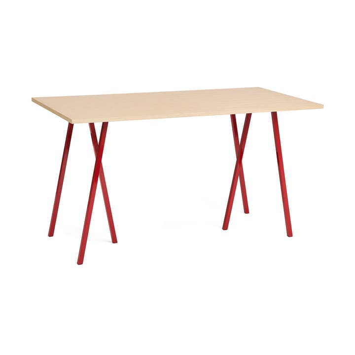 Loop Stand matbord 87,5x180 cm - Maroon red-clear lacq. oak - HAY