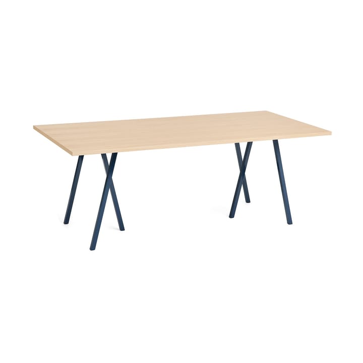 Loop Stand matbord 92,5x200 cm - Deep blue-clear lacq. oak - HAY