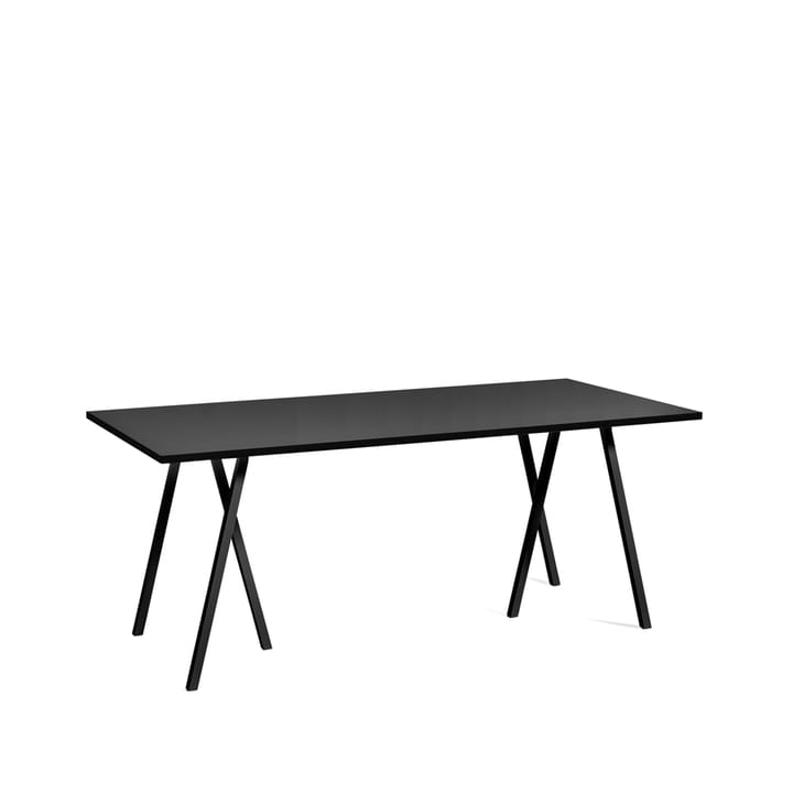 Loop Stand matbord - Black linoleum-black, 180 cm - HAY