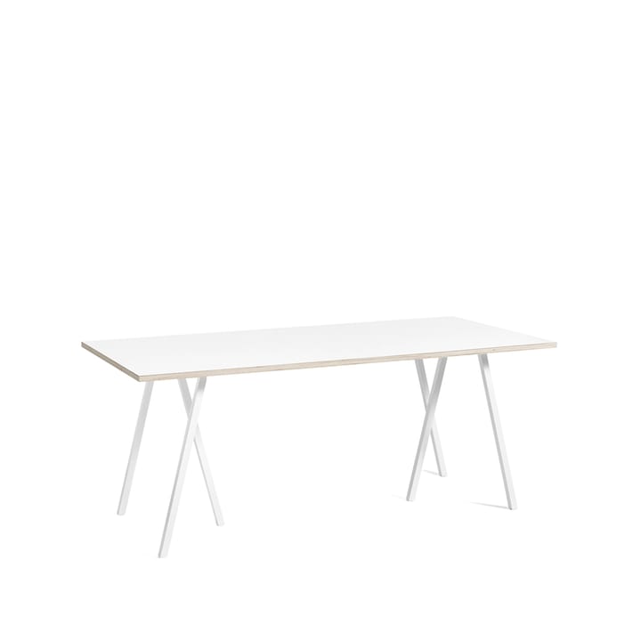 Loop Stand matbord - White laminate-white, 180 cm - HAY