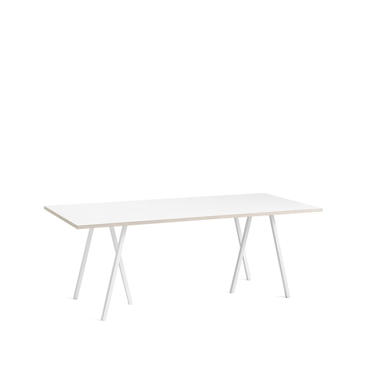 Loop Stand matbord - White laminate-white, 200 cm - HAY