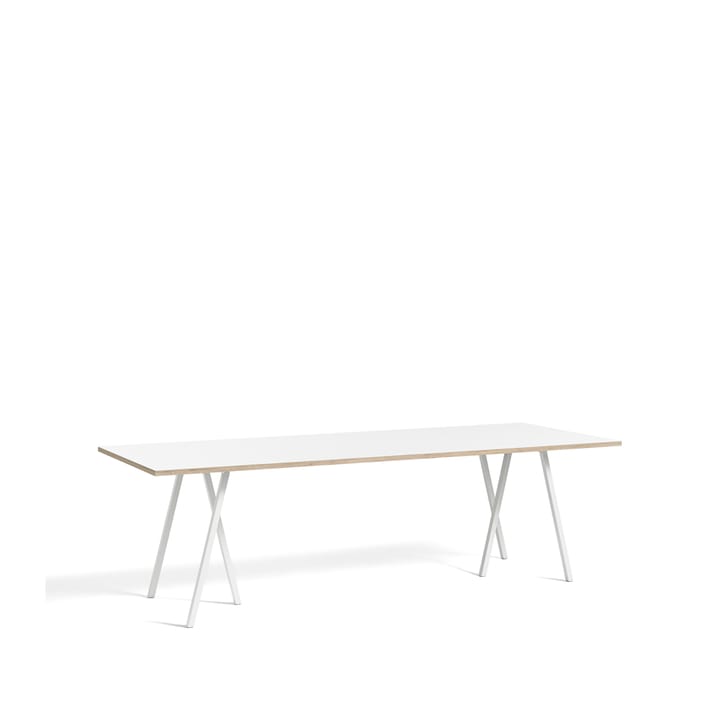 Loop Stand matbord - White laminate-white, 250 cm - HAY