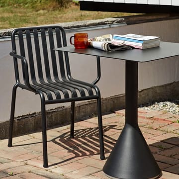 Palissade Cone kvadratiskt cafébord 65x65 cm - anthracite - HAY