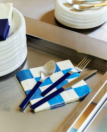 Pattern Dinner Check servett 40x40 cm 20-pack - Off white-blues M - HAY