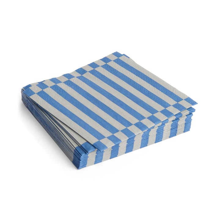 Pattern Lunch Stripe servett 33x33 cm 20-pack - Grey-blue pillar - HAY