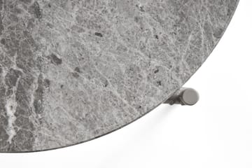 Rebar sidobord Ø45 cm - Grey marble-fossil - HAY