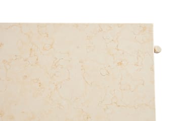 Rebar soffbord 80x84x33 cm - Beige marble-alabaster - HAY