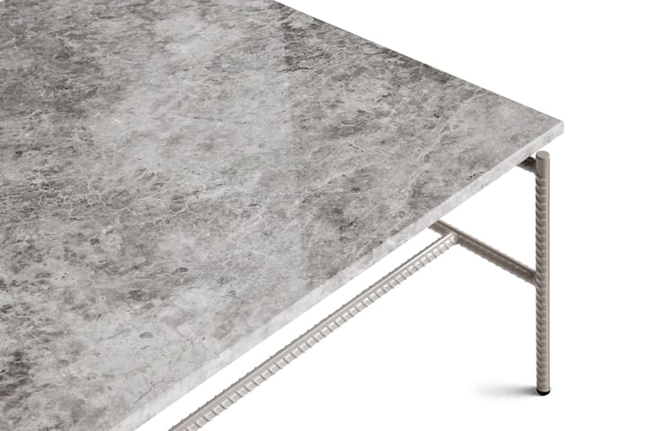 Rebar soffbord 80x84x33 cm, Grey marble-fossil HAY