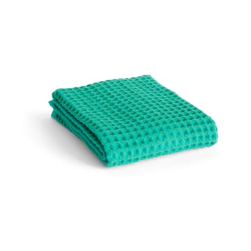 Waffle handduk 50x100 cm - Emerald green - HAY