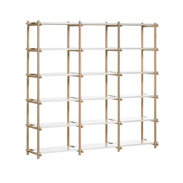 Woody hylla - Oak-white lacquered shelf, high - HAY