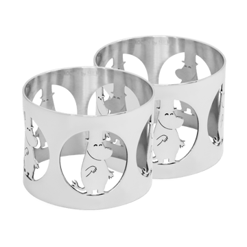 Hilke X Mumin servettring Moominpappa 2-pack - Mässing - Hilke Collection