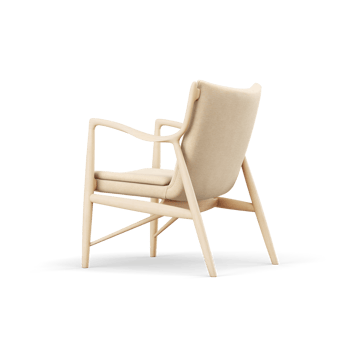 45 Chair fåtölj - Ljus ek-watercolour soft linen - House of Finn Juhl