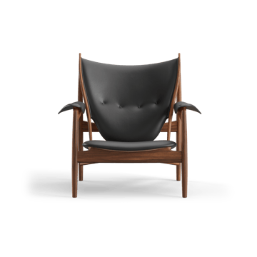 Chieftain chair fåtölj - Valnöt-Nevada Black NV0500S - House of Finn Juhl