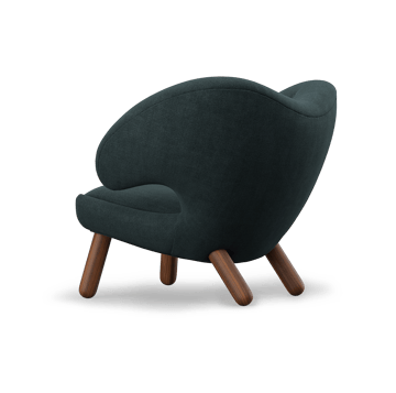 Pelican Chair fåtölj m. knappar - Valnöt-vidar 182 - House of Finn Juhl