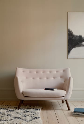 Poet soffa 2-sits - Watercolour Soft Linen-valnöt - House of Finn Juhl