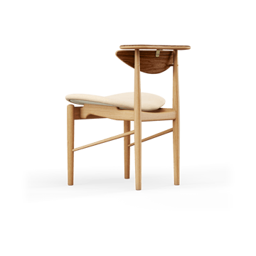 Reading Chair stol - Valnöt-ek watercolour soft linen - House of Finn Juhl