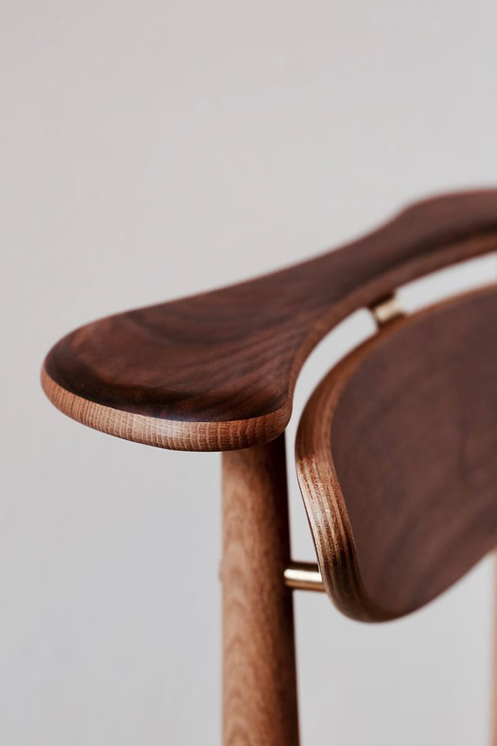 Reading Chair stol veneer seat - valnöt/ek - House of Finn Juhl