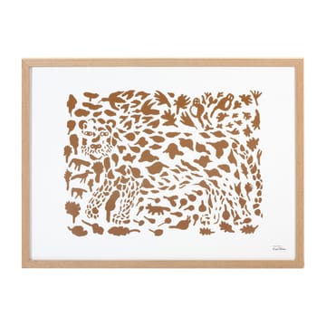 Oiva Toikka Cheetah poster brun - 50x70 cm - Iittala