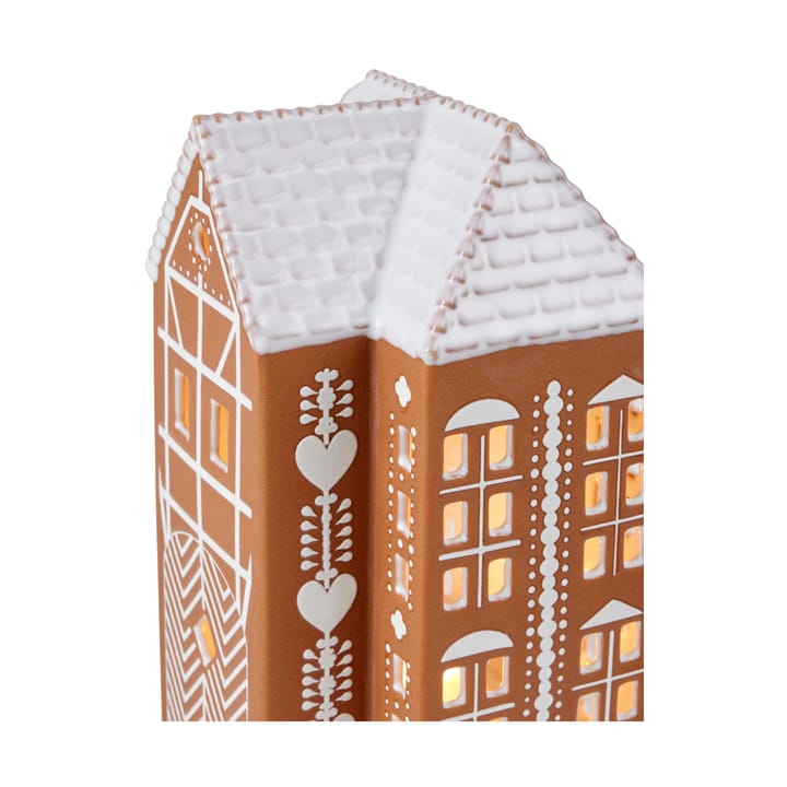 Gingerbread Ljuslykta stor 17 cm - Brun - Kähler