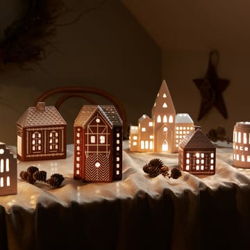 Gingerbread Ljuslykta stor 17 cm - Brun - Kähler