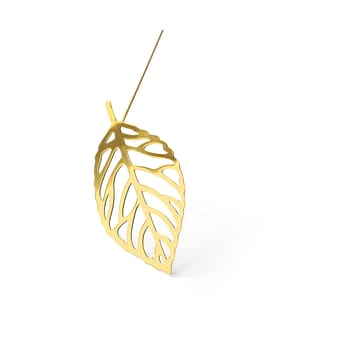 Brass leaves dekoration 2-pack - Wood - KLONG