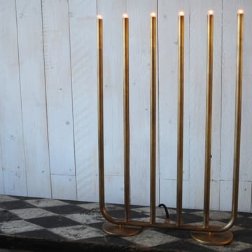 December 6 ljusstake - Mässing rå - Konsthantverk