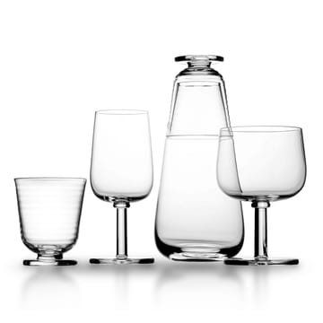 Viva glas på fot 20 cl 2-pack - Klar - Kosta Boda