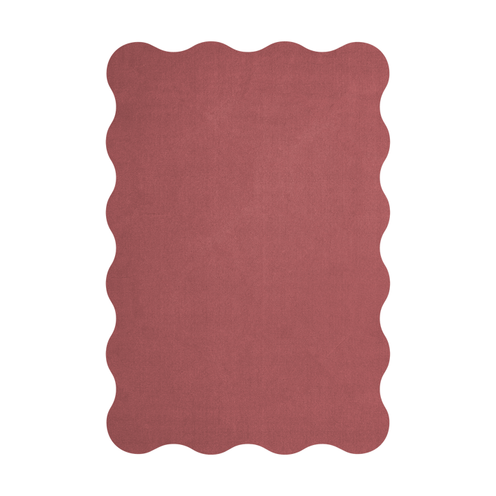 Scallop ullmatta 180x270 cm - Rosewood red - Layered