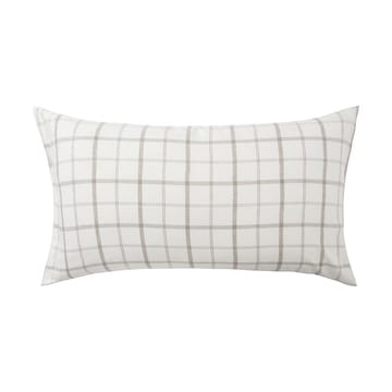 Checked Flannel örngott 50x90 cm - White-brown - Lexington