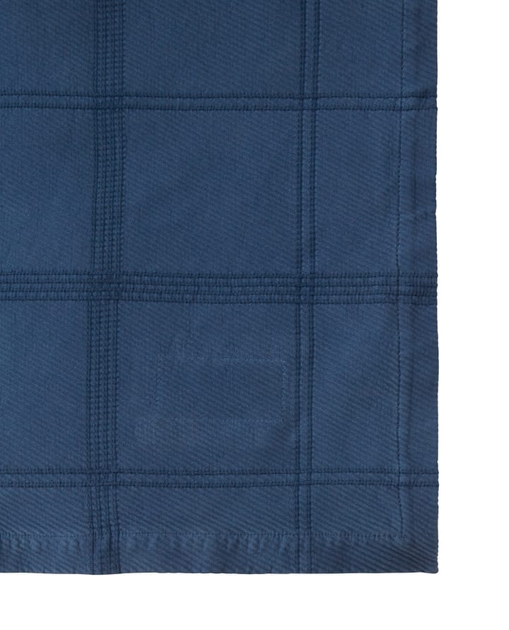 Checked Jacquard överkast 160x240 cm - Denim blue - Lexington