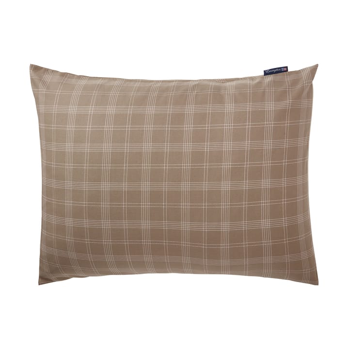 Checked Pinpoint Oxford örngott 50x60 cm - Brown - Lexington