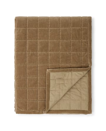 Cotton Velvet quilted överkast 160x240 cm - Walnut - Lexington