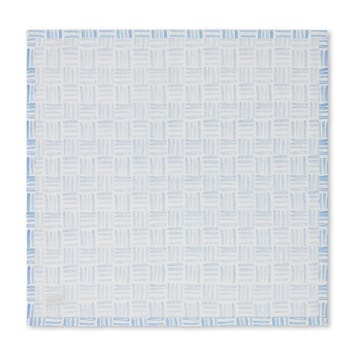 Graphic Printed Cotton servett 50x50 cm - Blue-White - Lexington