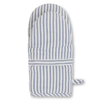 Icons Herringbone Striped grytvante - Blue-white - Lexington