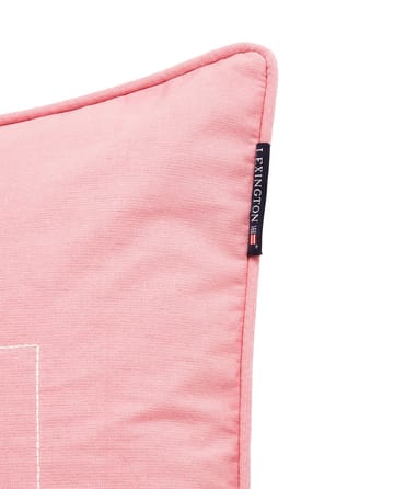 Logo Organic Cotton Canvas kuddfodral 50x50 cm - Pink - Lexington