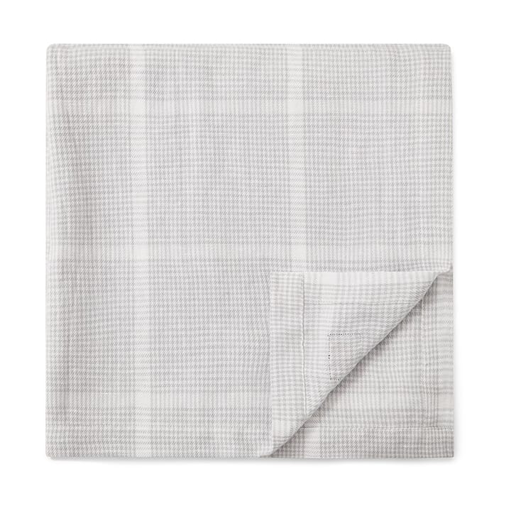 Pepita Check Cotton Linen bordsduk 150x350 cm - White-light gray - Lexington