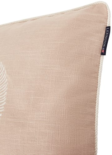 Sea Embroidered Recycled Cotton kuddfodral 50x50cm - Light Beige - Lexington