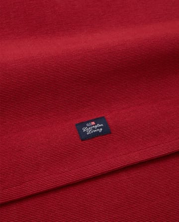 Side Striped Organic Cotton Rib löpare 50x250 cm - Red-beige - Lexington