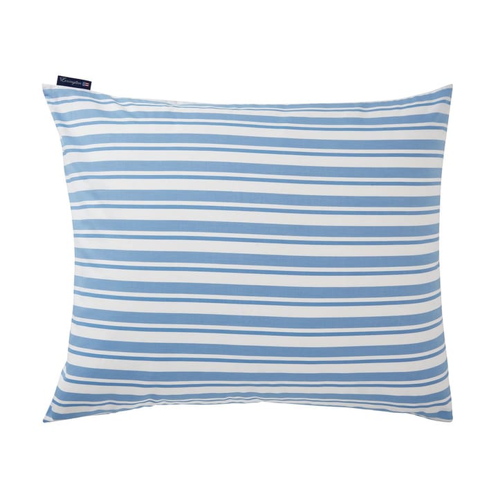 Striped Cotton Poplin örngott 50x60 cm, White-Blue Lexington