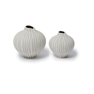 Line vas - Sand white stone stripe, small - Lindform