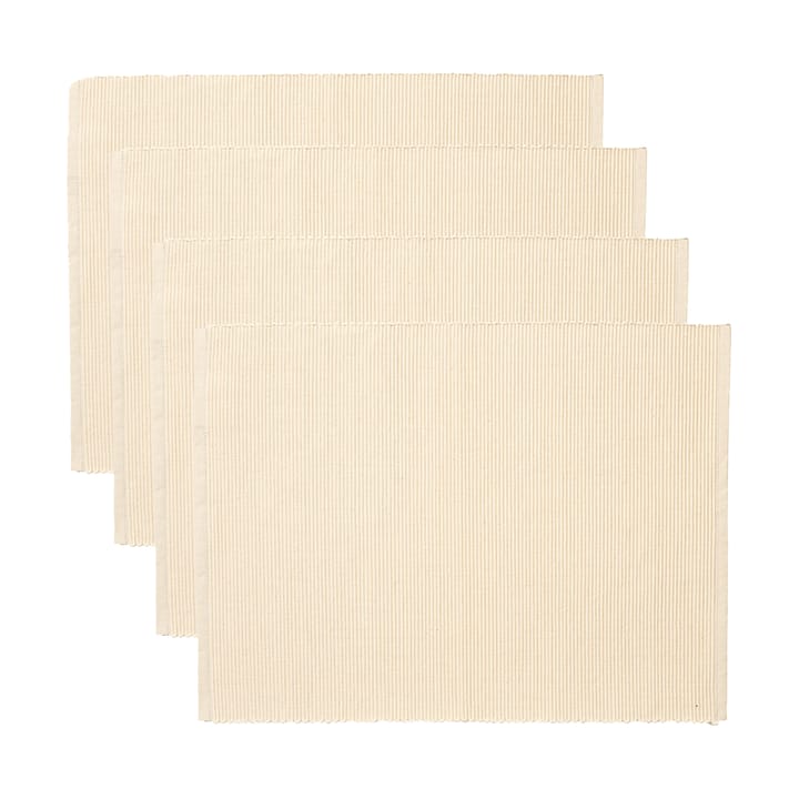 Uni bordstablett 35x46 cm 4-pack - Gräddig beige - Linum