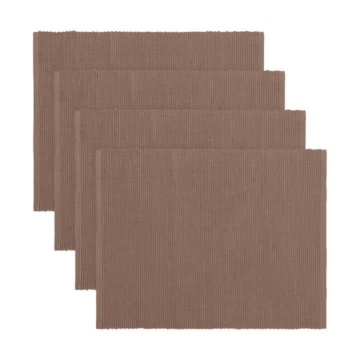 Uni bordstablett 35x46 cm 4-pack - Mörk mullvadsbrun - Linum
