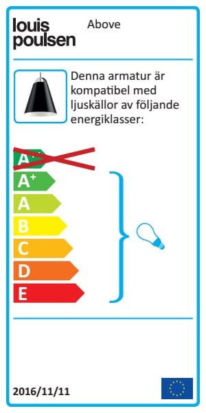 Above pendel Ø40 cm - Svart - Louis Poulsen