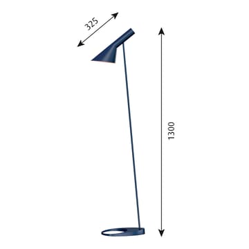 AJ golvlampa - Midnattsblå - Louis Poulsen