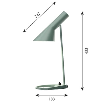 AJ MINI bordslampa - Ljus petroleum - Louis Poulsen