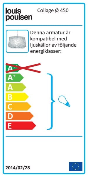 Collage pendel Ø45 cm - Vit - Louis Poulsen