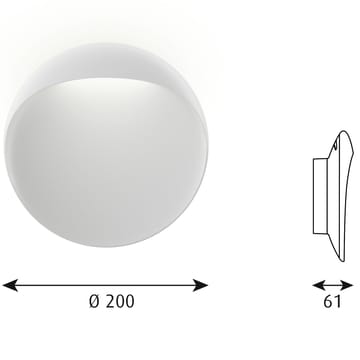 Flindt vägglampa Ø20 cm - Vit - Louis Poulsen