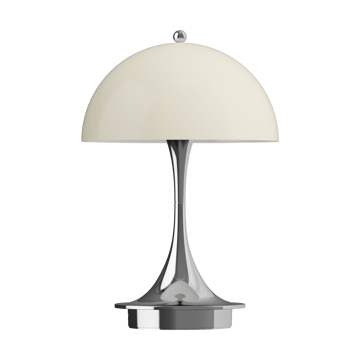 Panthella 160 Portable v3 bordslampa - Chrome opal beige - Louis Poulsen